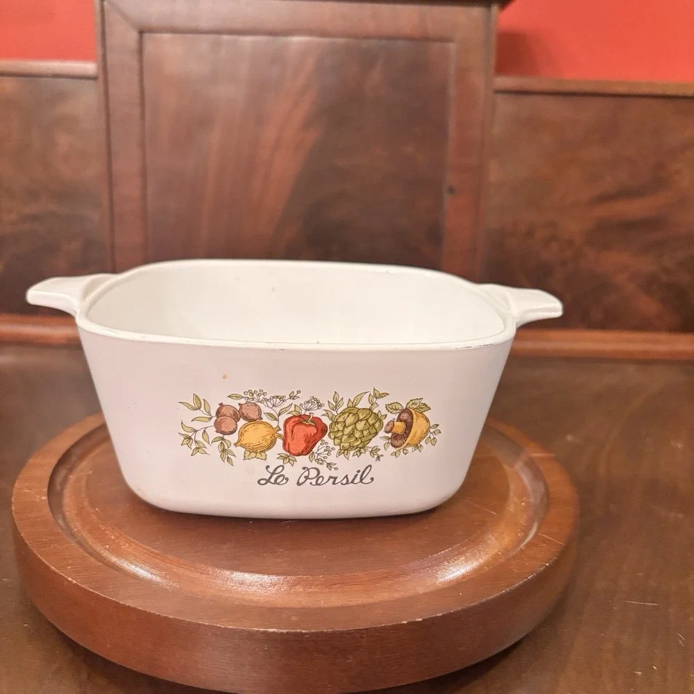 Vintage Corning Ware P-43-B Le Persil 700mL Casserole Dish Spice of Life